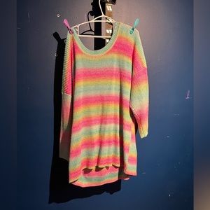 Torrid Rainbow Sweater